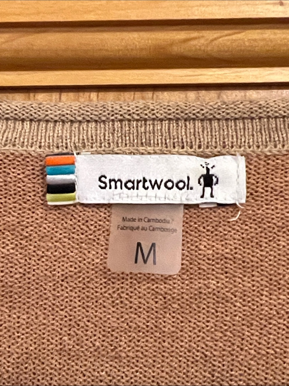 Smartwool Cream and Brown Colorblock Crewneck Sweater - Picture 2 of 8